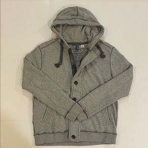 H&M’s Divided Gray Hooded Men's Zip up Shirt Jacket Size L